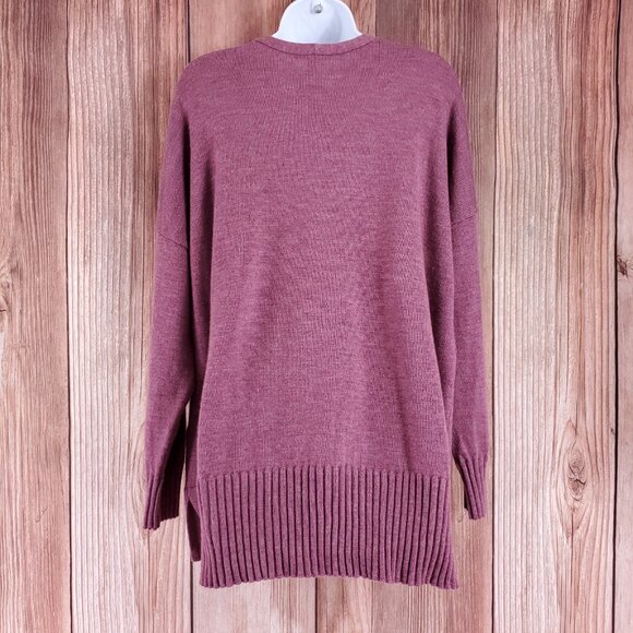Eileen Fisher Womens XL Extra Fine Merino Wool V-Neck Box Top Sweater Purple - Picture 4 of 12
